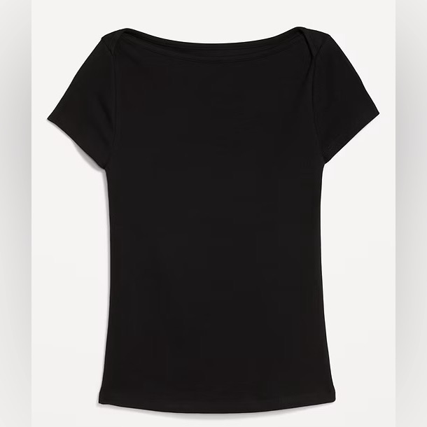 New Old Navy Xs Tall Snug Boatneck T-Shirt